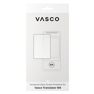 Screenprotector van gehard glas voor de Vasco Translator M4